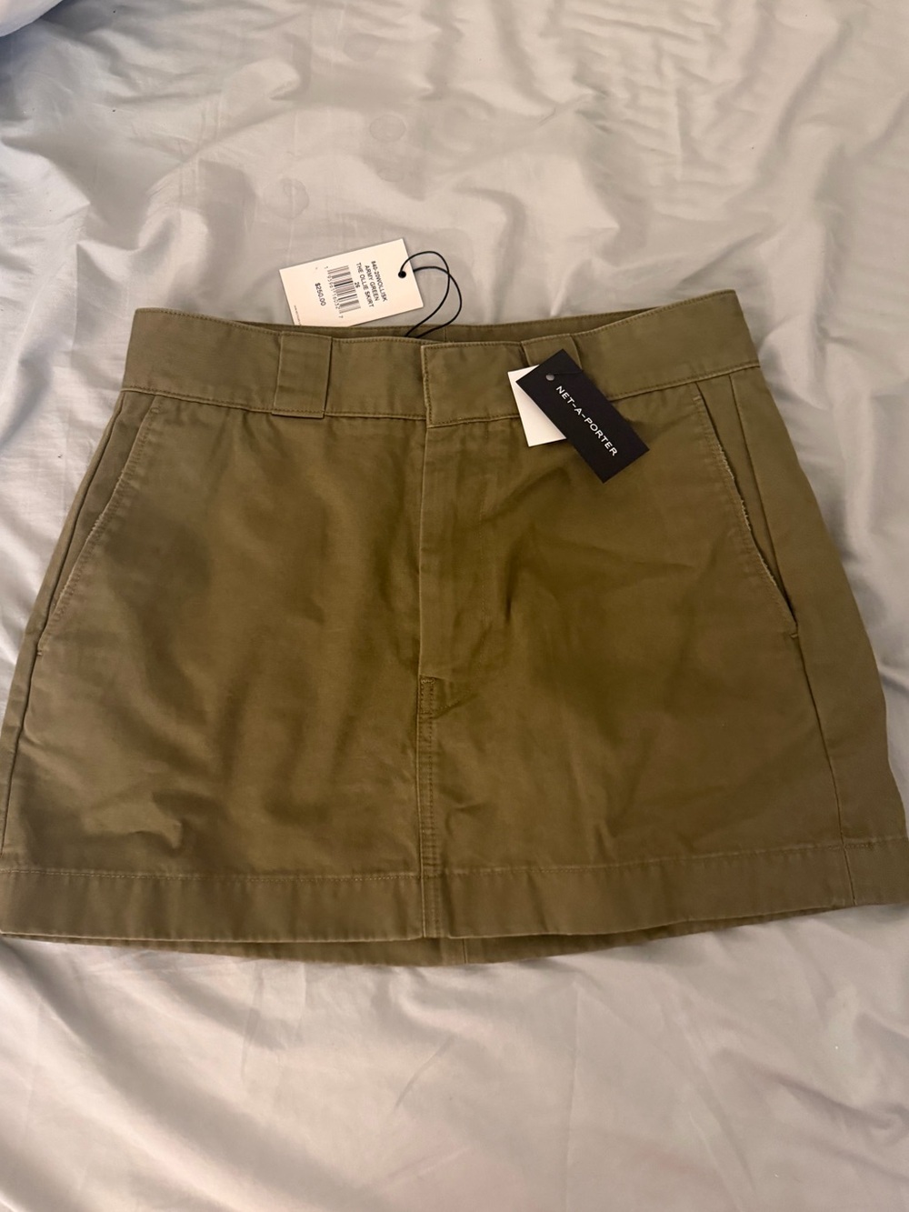 RE/Done Olive Green Women's Mini Skirt